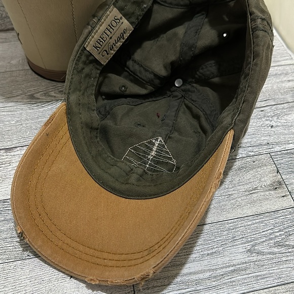 Kbethos vintage green army distressed baseball hat cap - Picture 7 of 7
